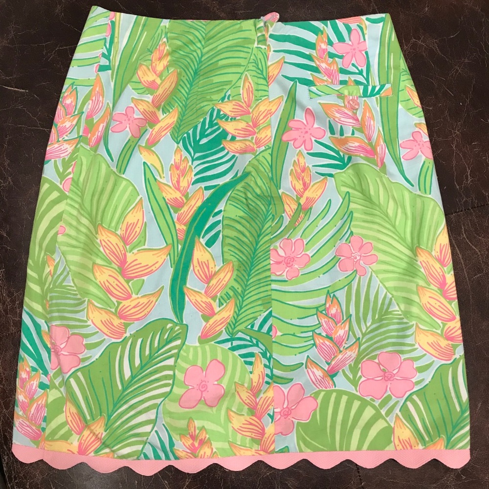 Lilly Pulitzer Botanical Garden Print A-line Skirt